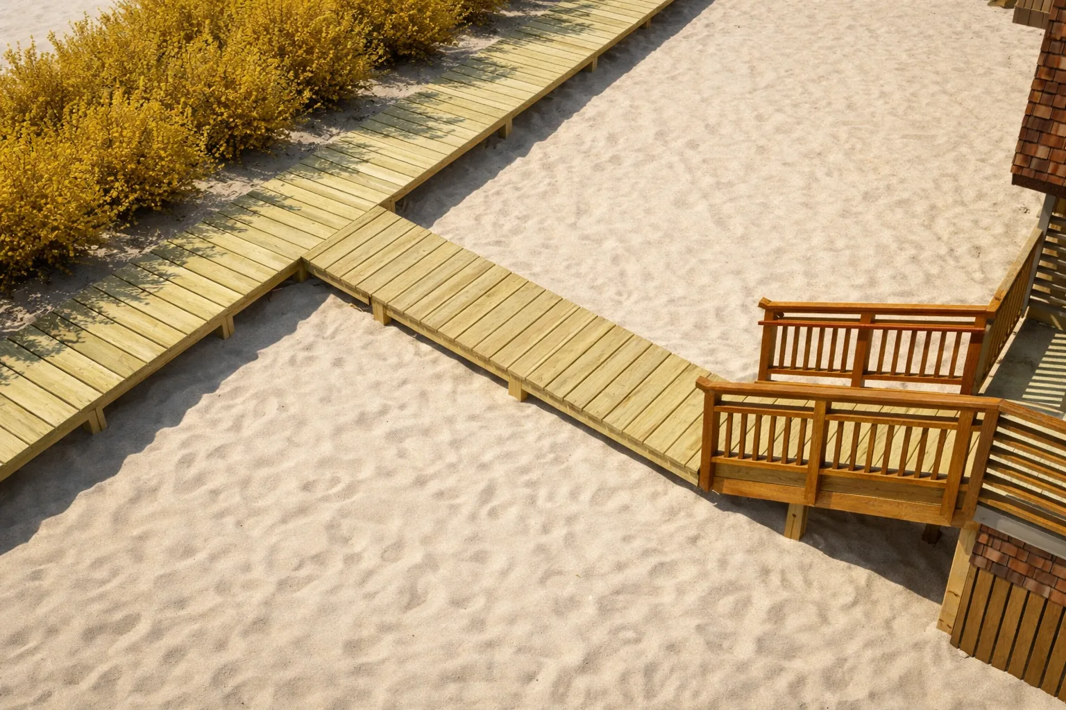 Boardwalk design rendering